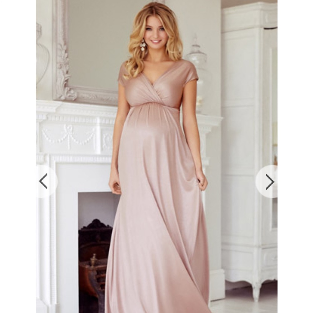 Tiffany Rose Maternity Dress with Rhinestone Sash